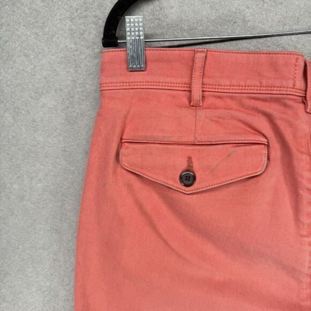 Wellen Shorts Mens Size 33 Coral Pink Chino Flat Front Bermuda READ Playa - Picture 3 of 14